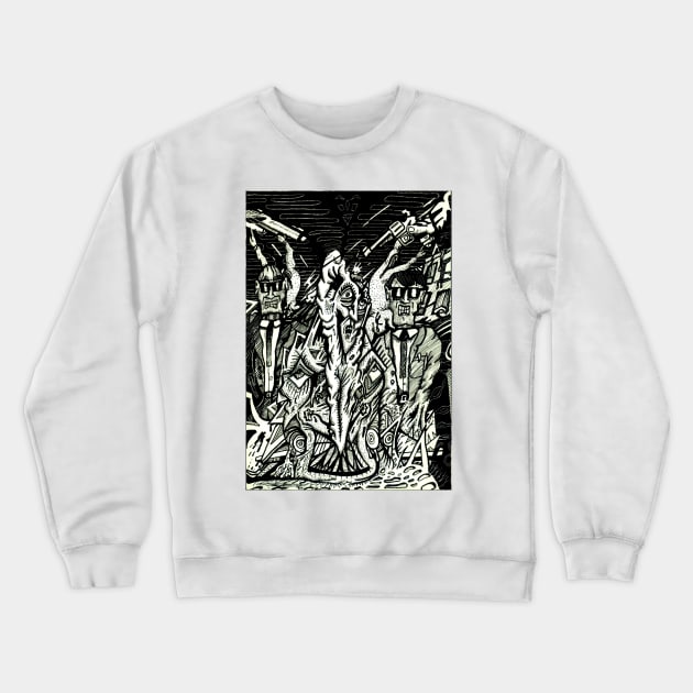 "We have come to collect" Crewneck Sweatshirt by Backbrain